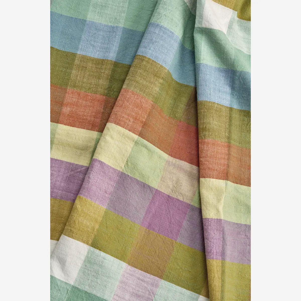 Madam stoltz checked cotton tablecloth