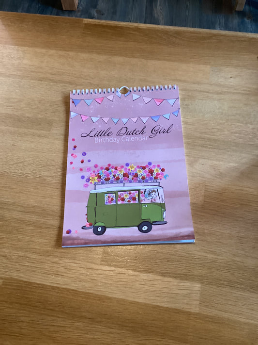 Little Dutch Girl Birthday Calender