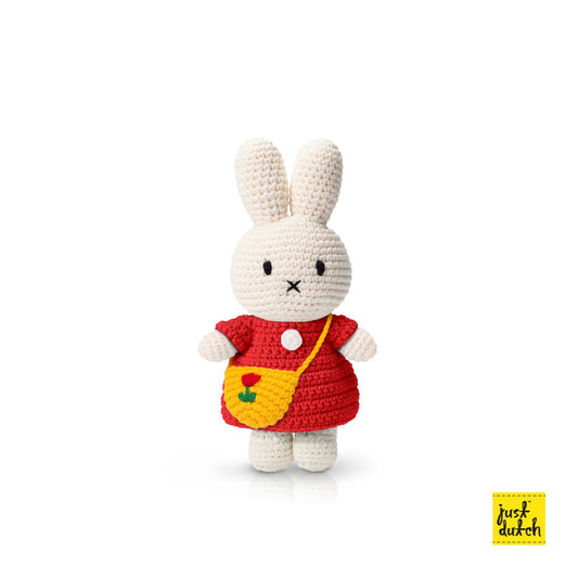 miffy / nijntje handmade and her red dress + tulip bag