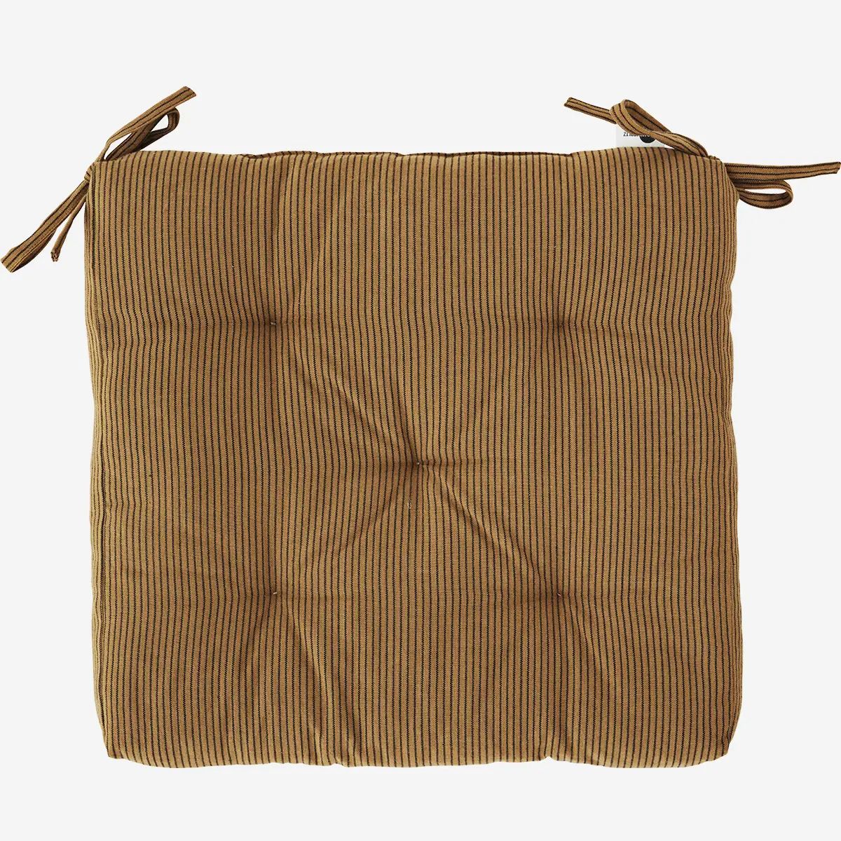 Madam stoltz striped cotton chair pad