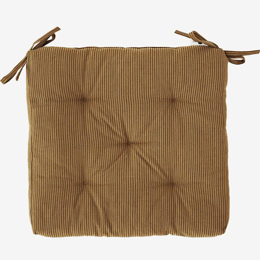 Madam stoltz striped cotton chair pad