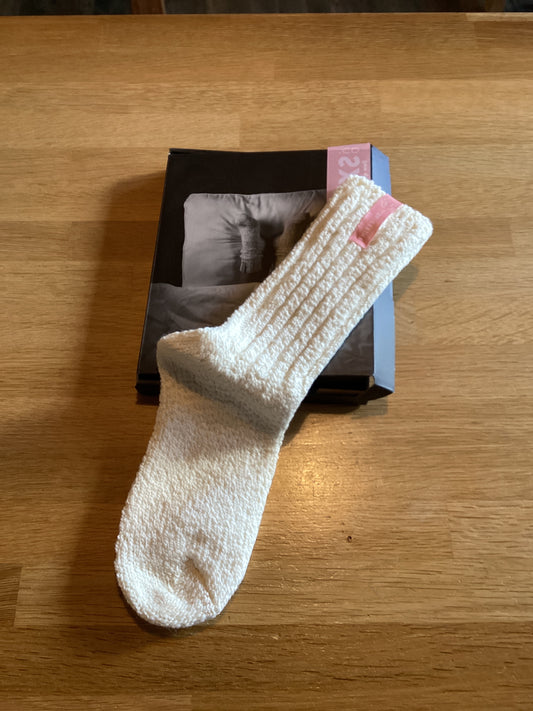 sox3307 soxs sleepwell medium off white wol  pink 37-41