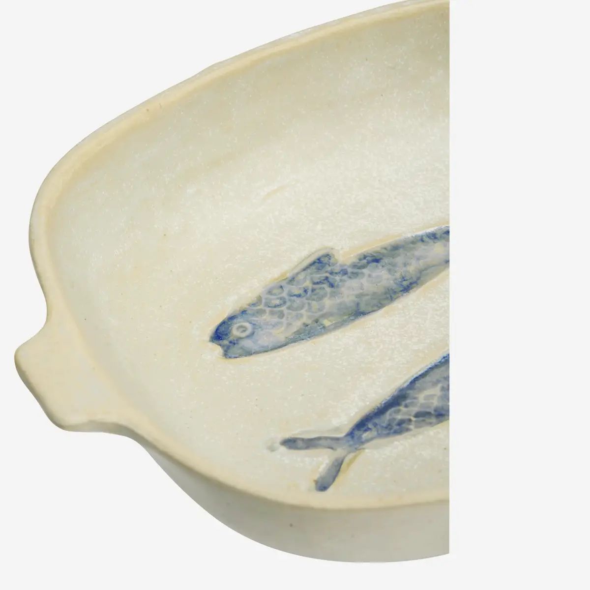 Madam stoltz stoneware oven dish fish