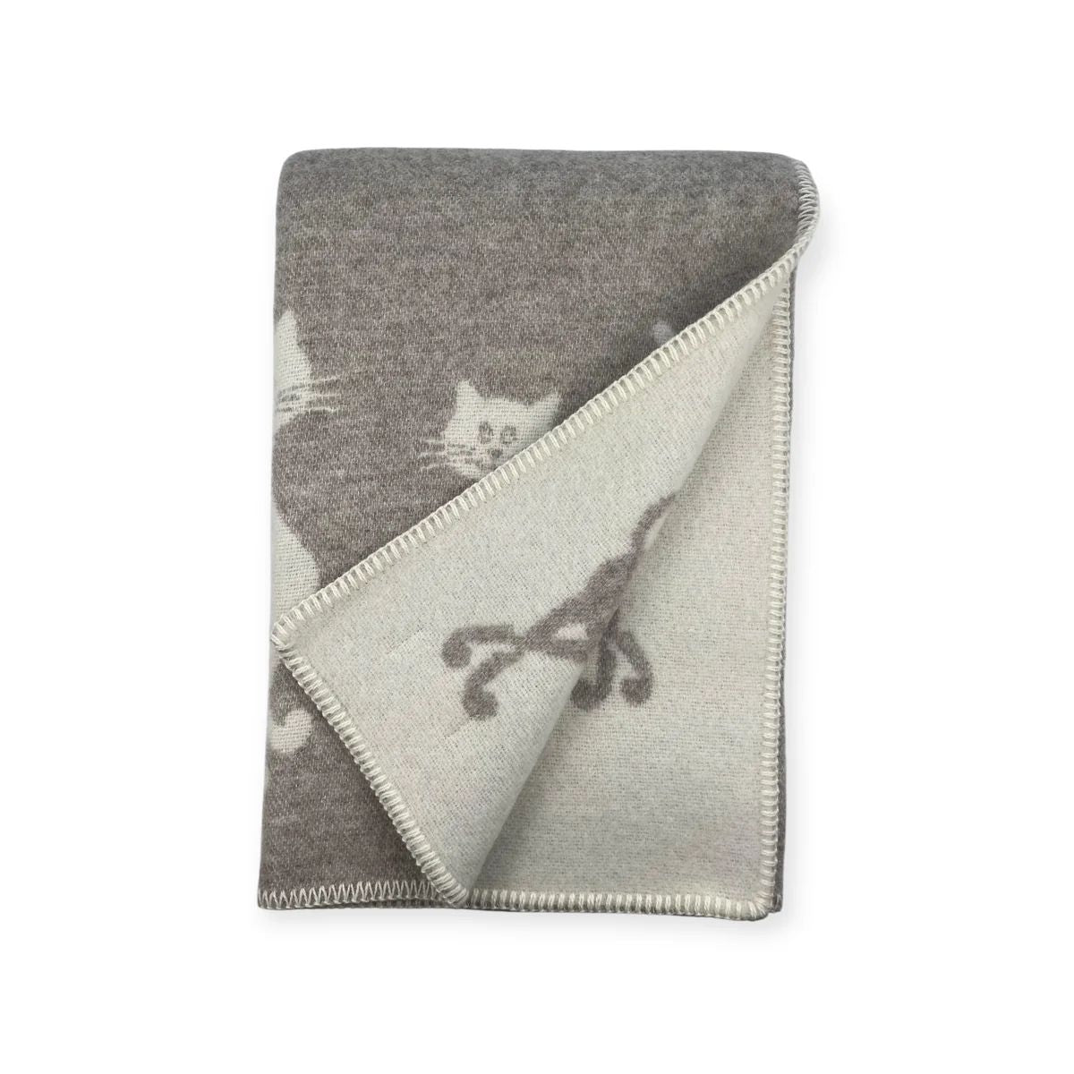 Cat Plaid - 90% Wool / 10% Cotton Beige