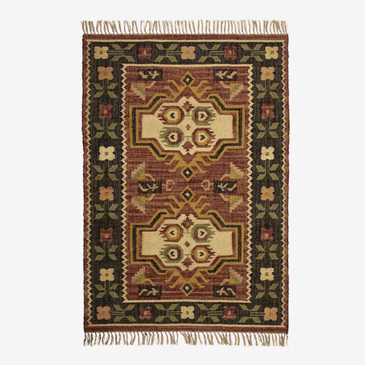 Madam Stoltz vloerkleed bloem PRE ORDER EIND AUGUSTUS