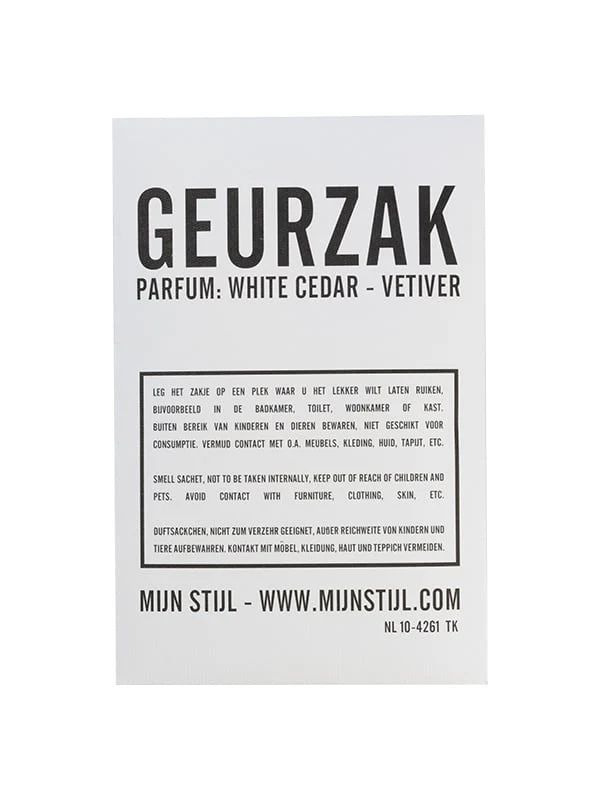 Mijn stijl geurzak white cedar vetiver