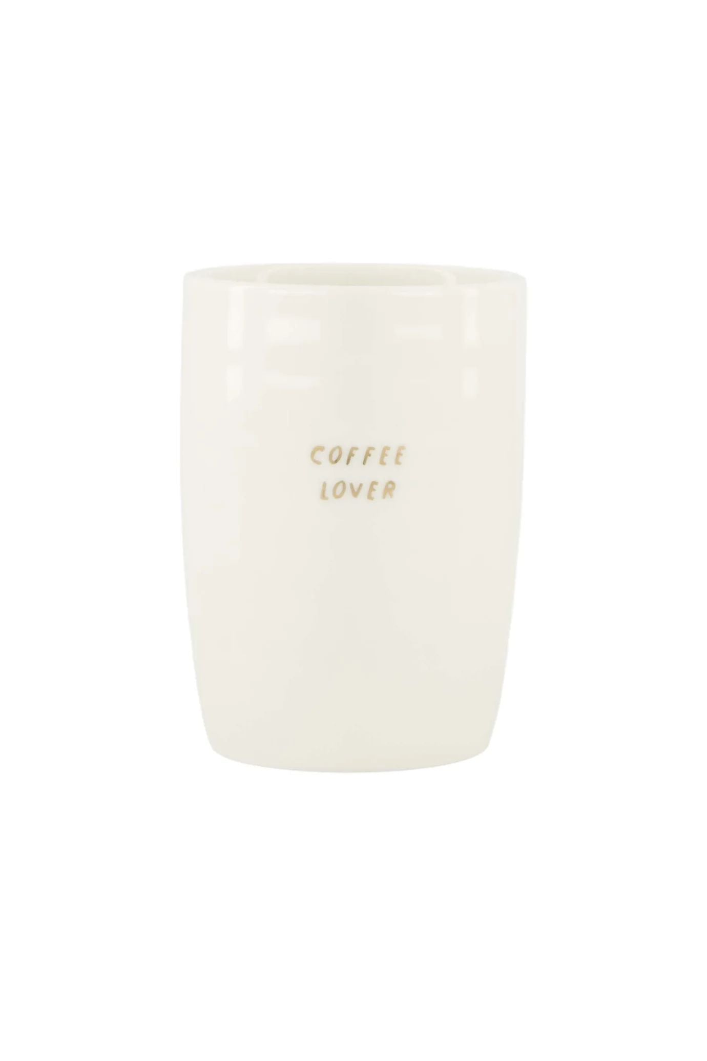 Zusss koffiemok coffee lover wit/goud