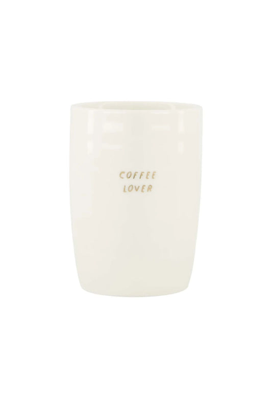 Zusss koffiemok coffee lover wit/goud