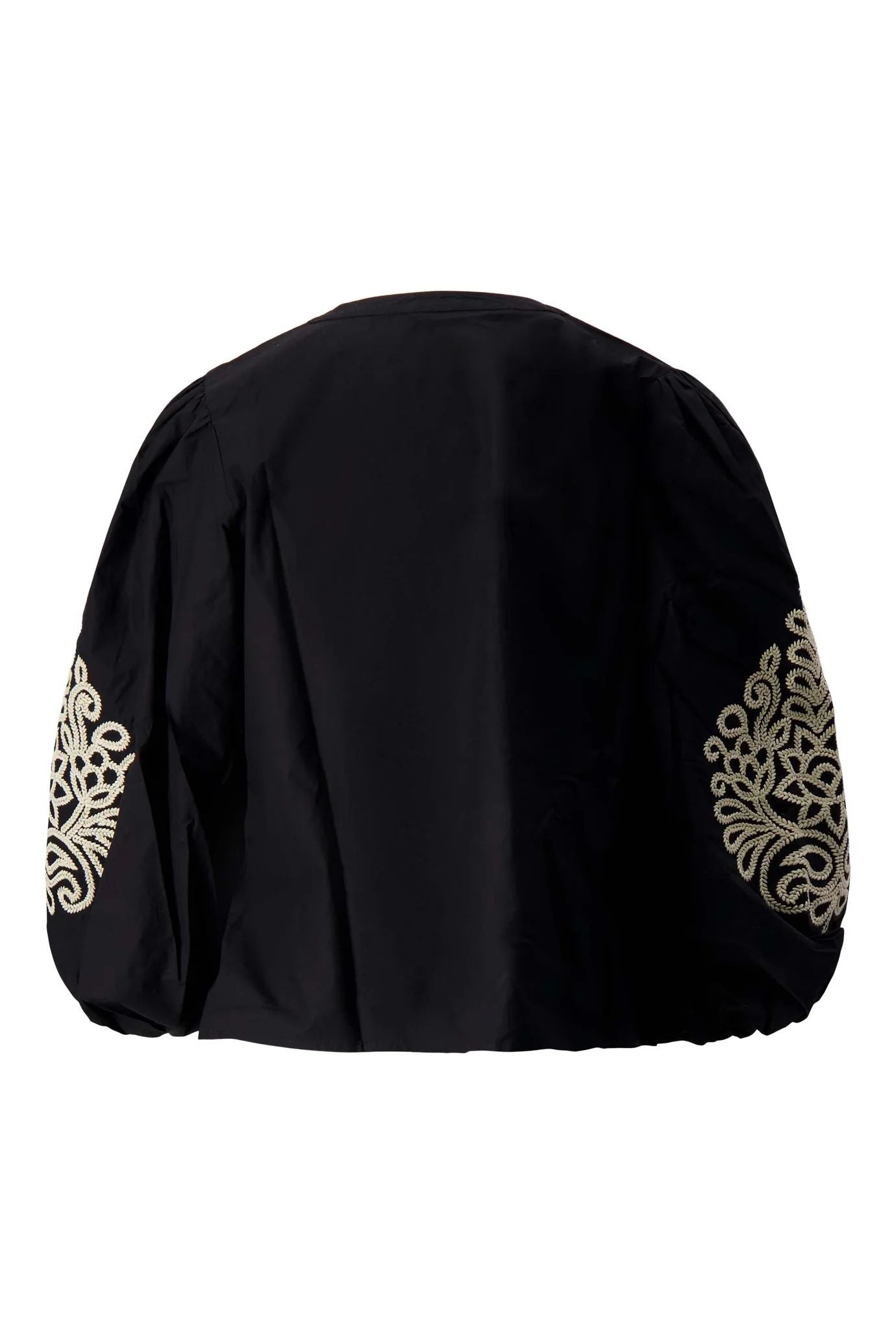 Blouse met borduur mouwen