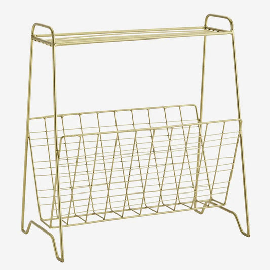Madam Stoltz iron magazine rack