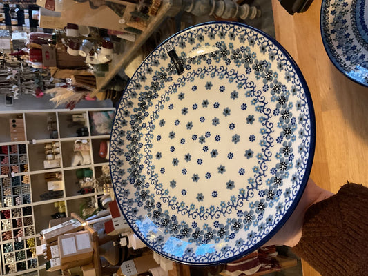 Bunzlau castle plate 26,5 cm winter garden