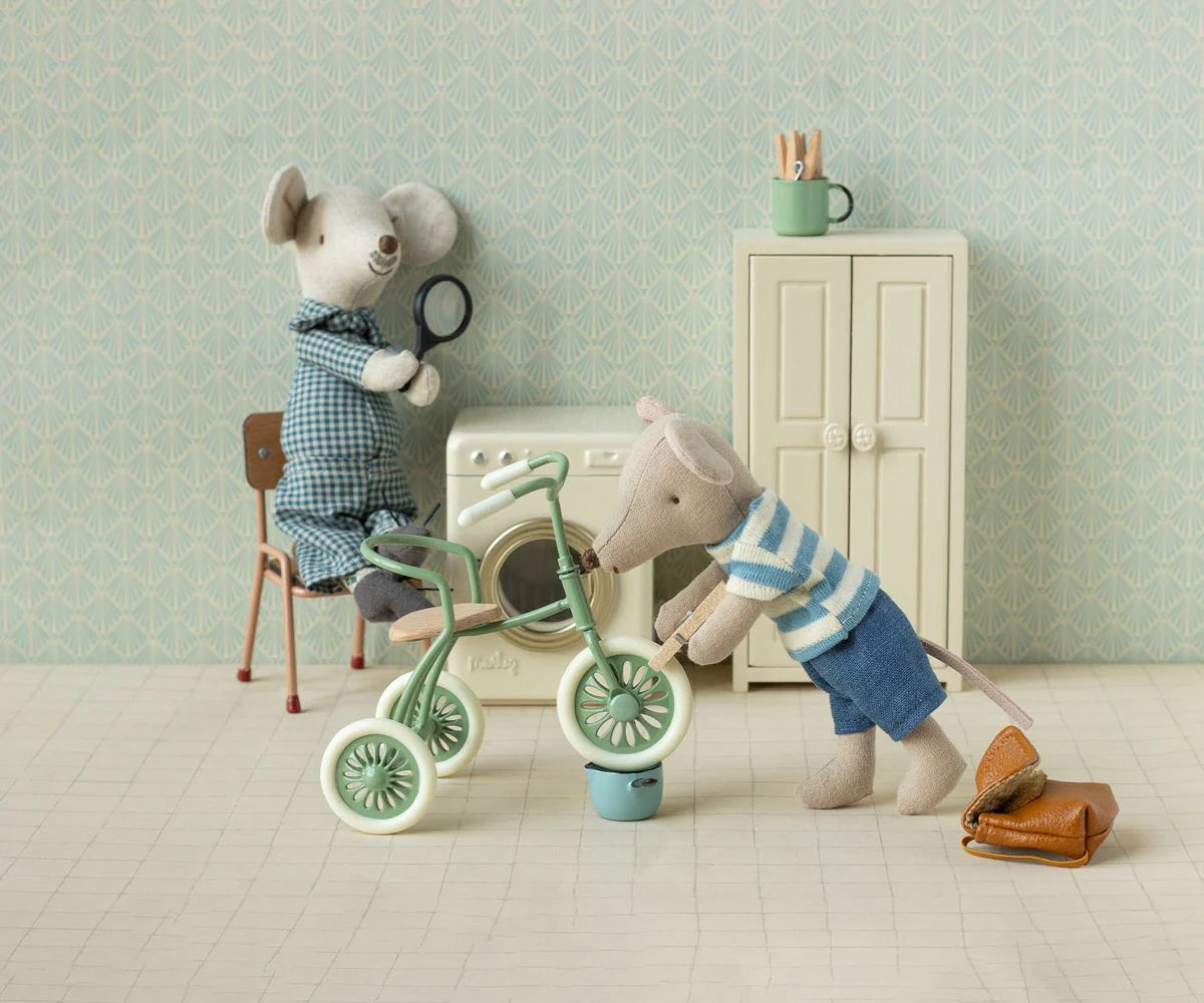 Maileg tricycle mouse big brother brown