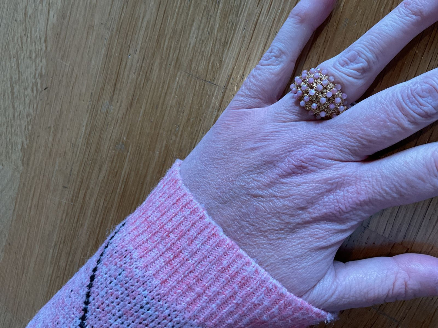 Ibu ring dolly stones pink tourmalin