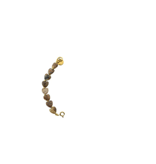 Connector bracelet Hearts (8x8mm)