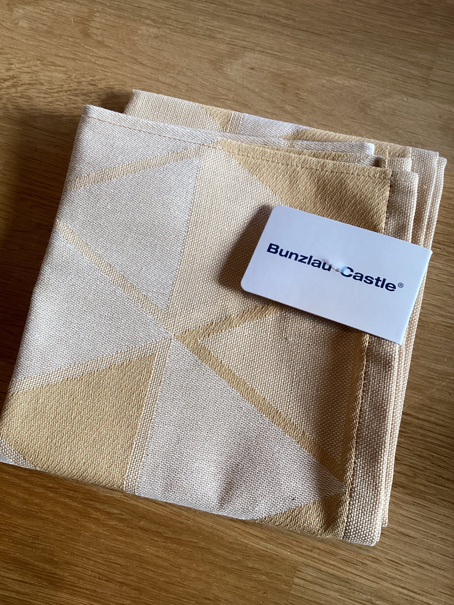 Theedoek triangles geel