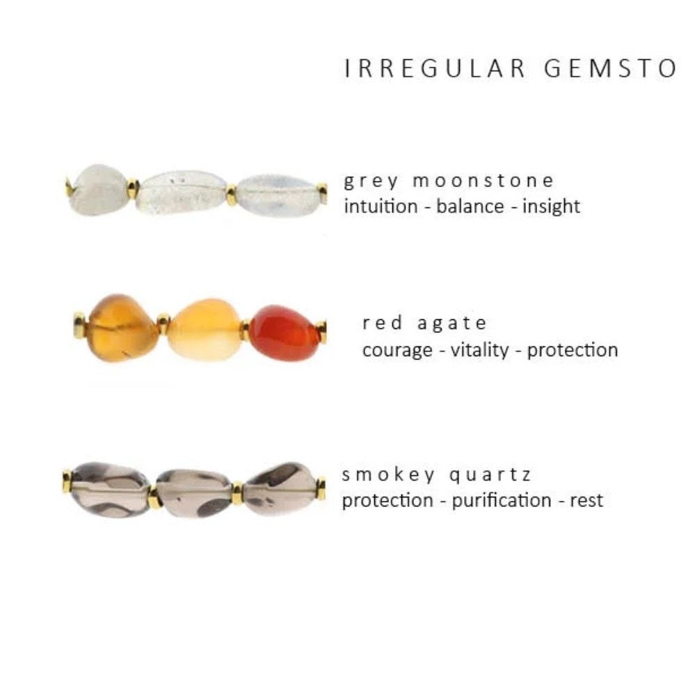 Solid gold connector necklace irregular