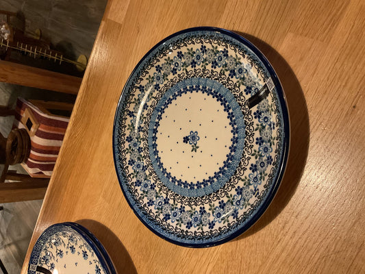 Bunzlau castle plate 23,5 cm flower crown