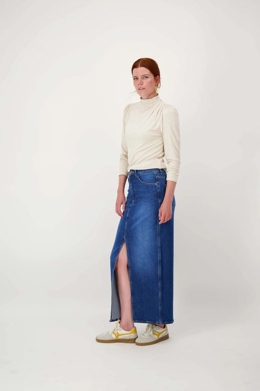 Zusss lange denim stretch rok