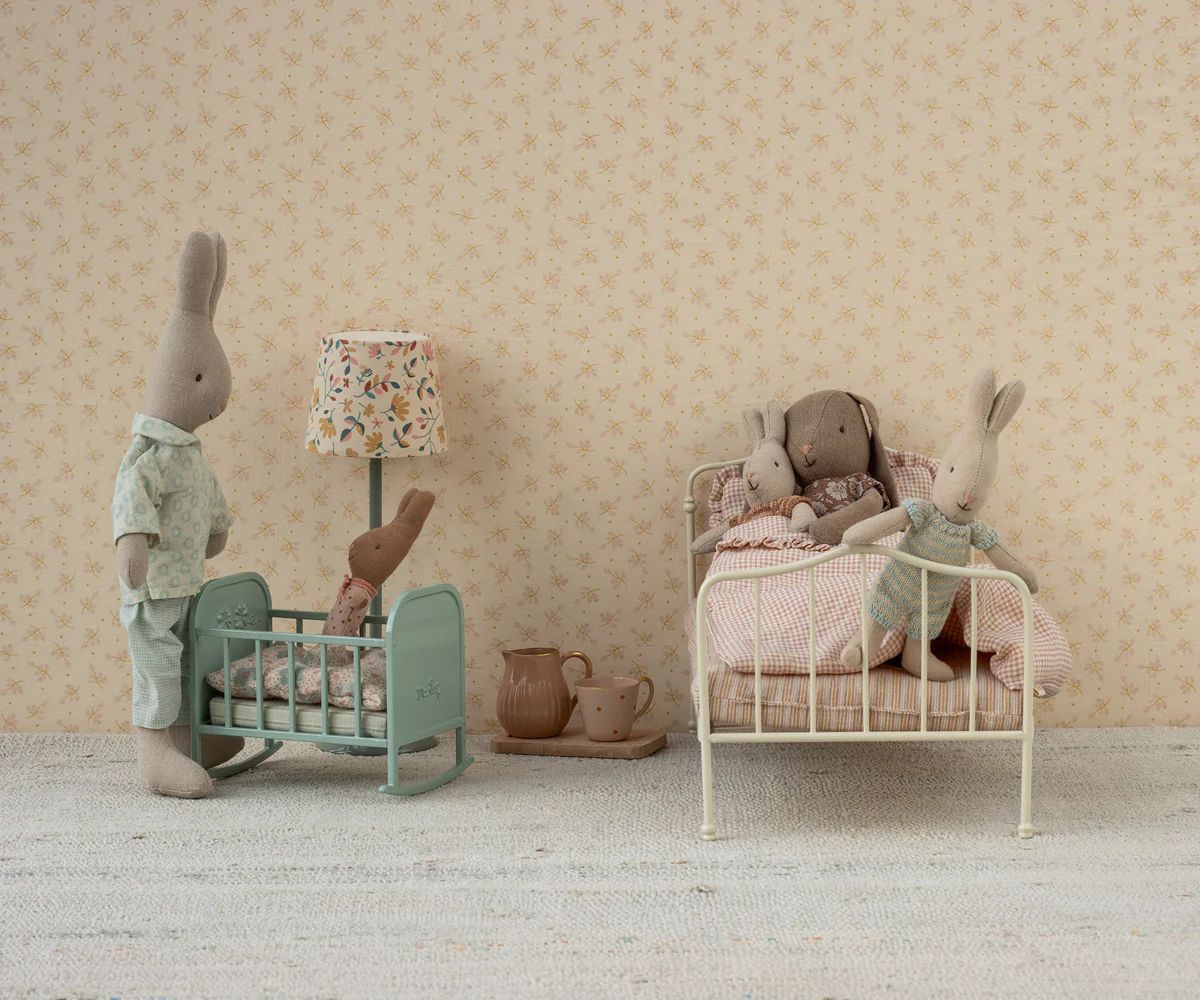 Maileg cradle mouse Or micro bunny blue mint