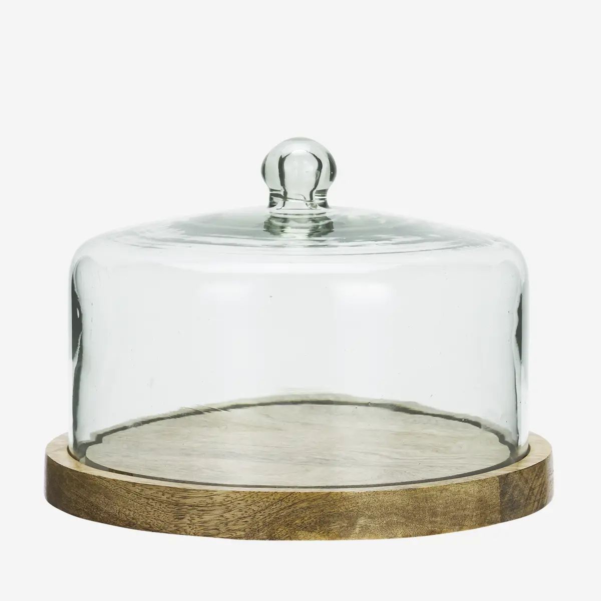 Glass cover w/ wooden
