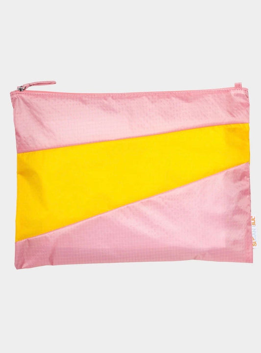 Susan Bijl the new pouch pink panther & sunflower Large