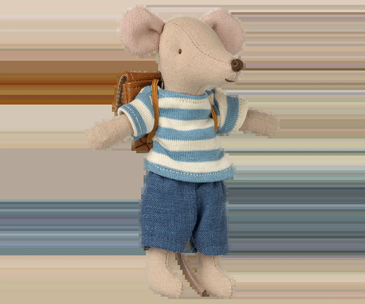 Maileg tricycle mouse big brother brown