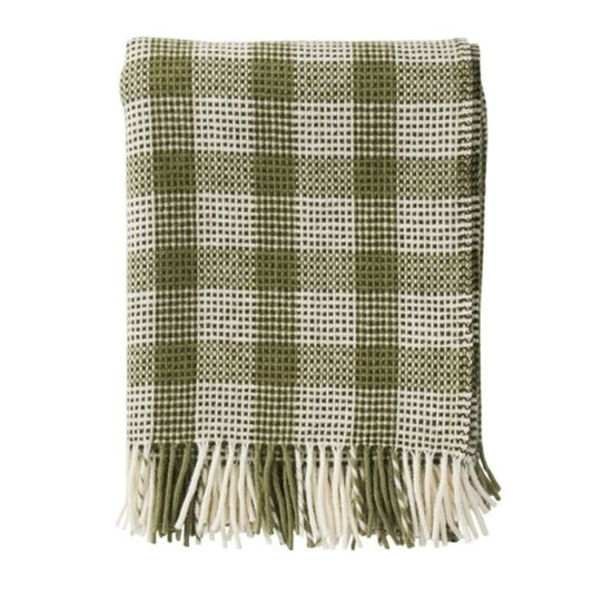 klippan Hampton green 100% lambswool