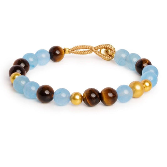 Ibu bracelet bob mix brown blue