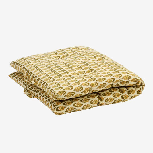 Madam stoltz printed cotton mattress sunflower 60x100cm