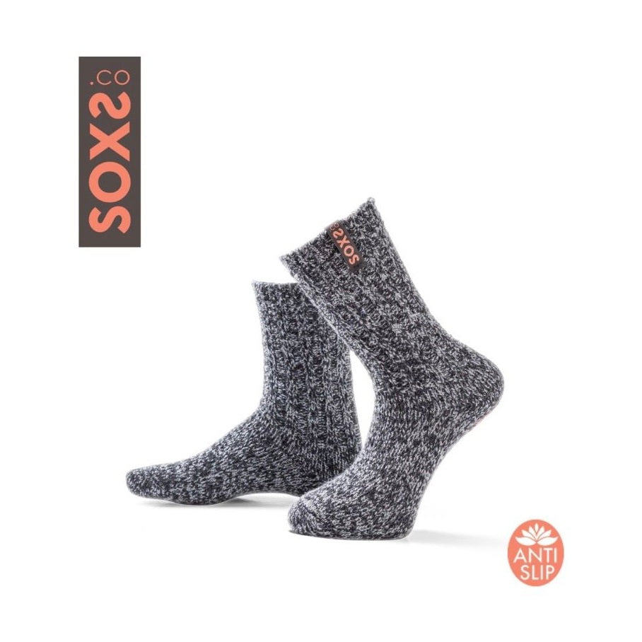 Soxs sox3834 originals antislip medium donkergrijze wol moonless night