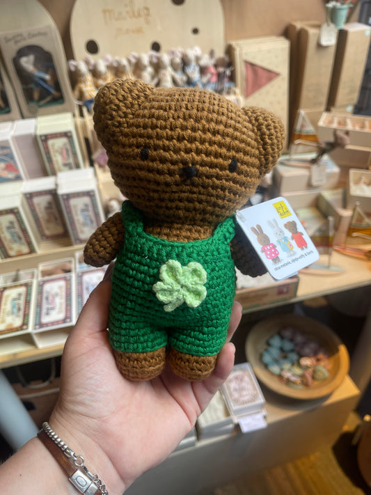 boris handmade and his green clover overall
