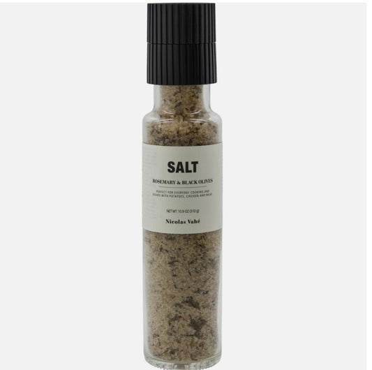 Nicolas Vahé salt rosemary & black olives 310 gram
