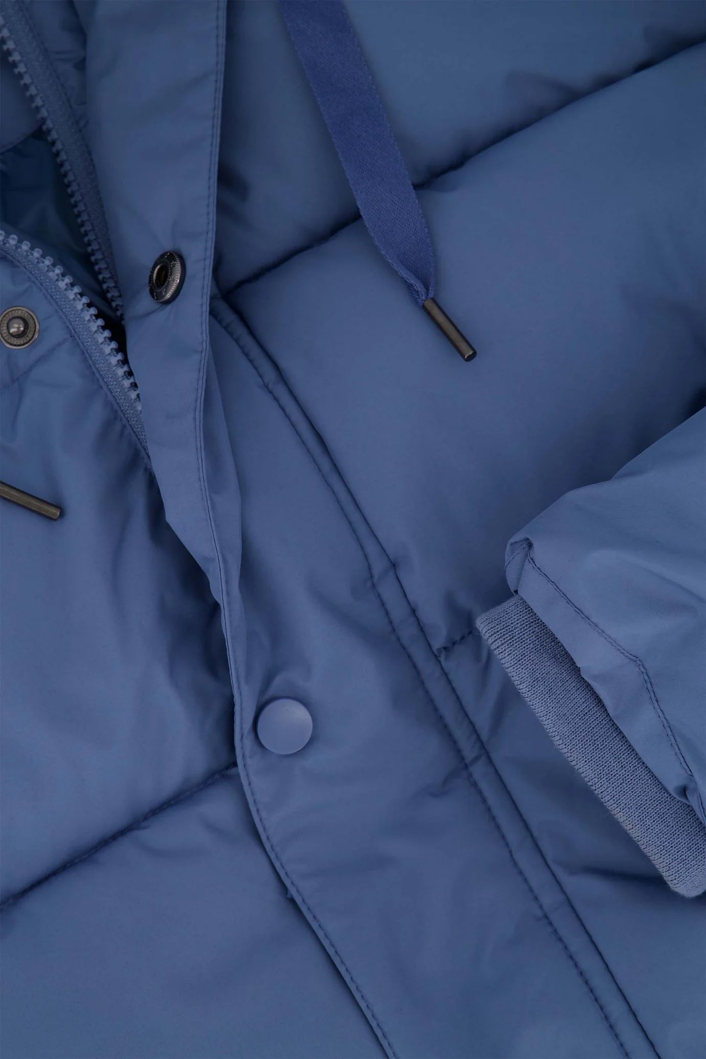 Zusss bubblecoat met teddy details Ice blue