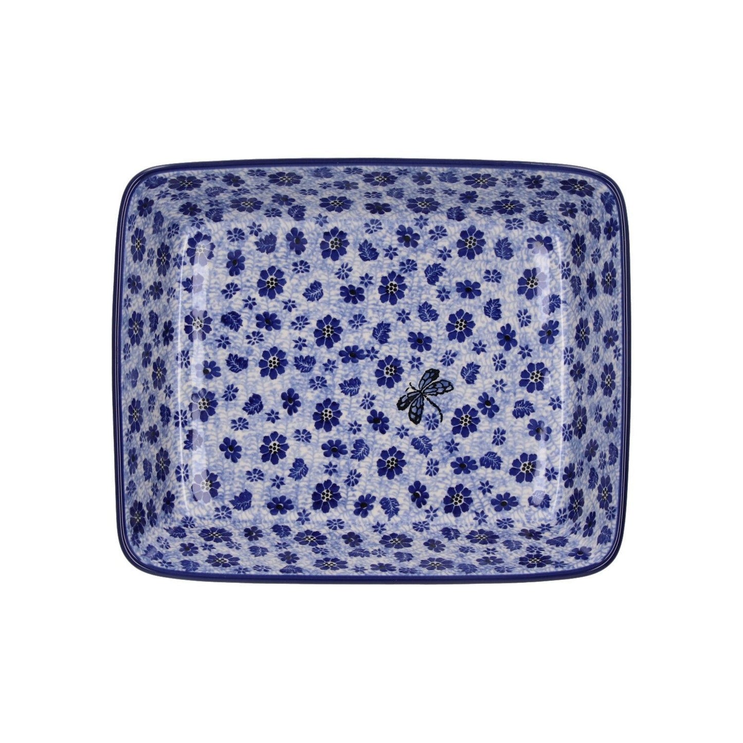 Oven dish rectangular 1880 dragonfly