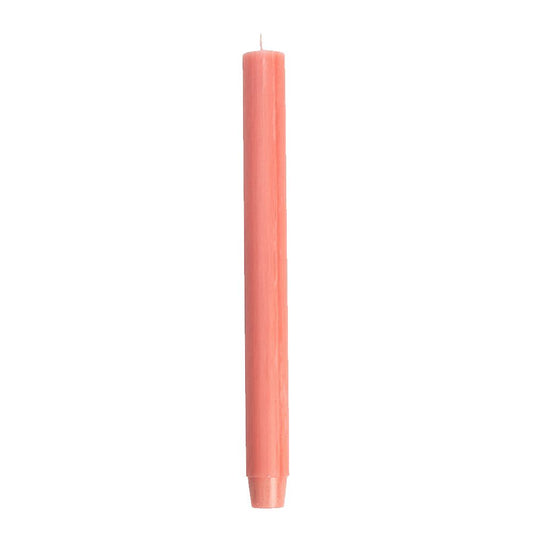 Rustik lys dinerkaars 30 cm coral