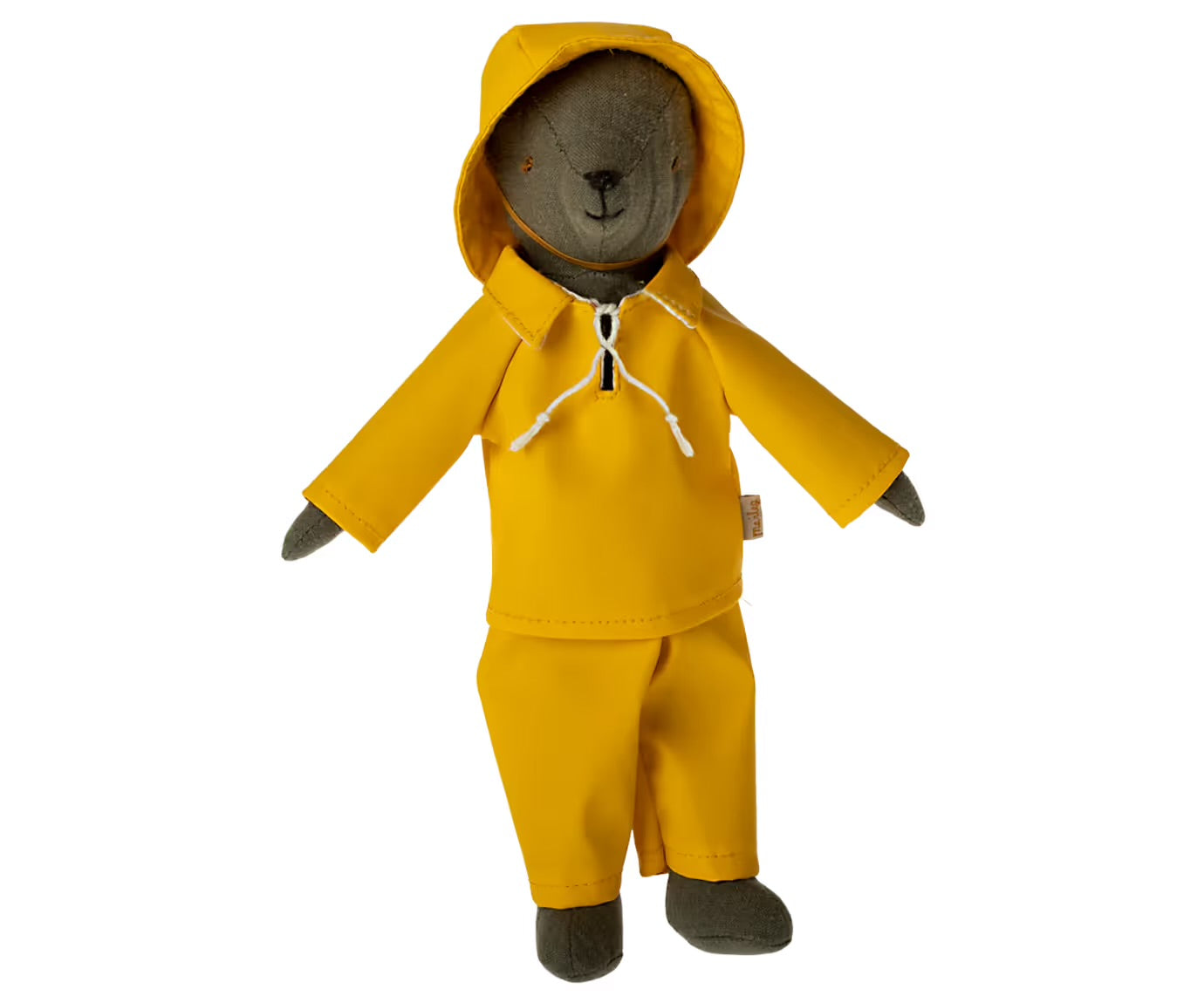 Teddy dad with rainwear