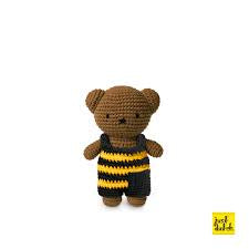 Boris handmade and his striped bee overall