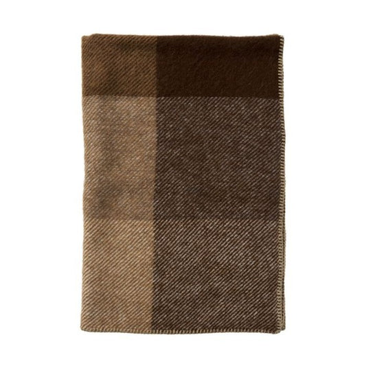 Klippan ledikant deken Gotland check beige 25% gotland & 75% lambswool