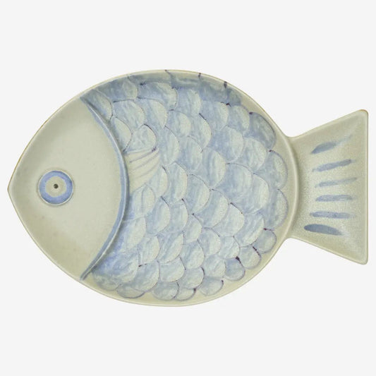 Madam stoltz stoneware fish tray