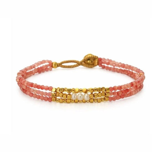Ibu bracelet lulu lily cherry quartz