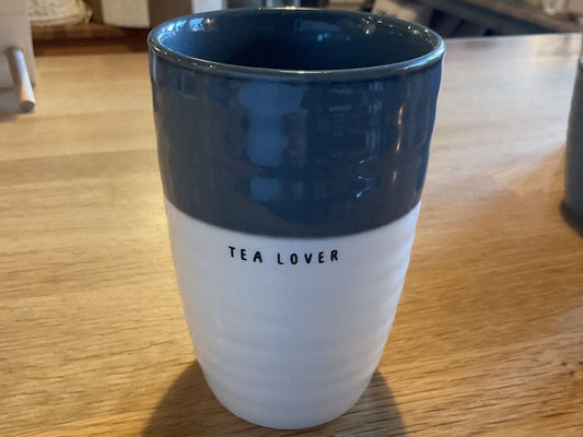 Zusss mok L tea lover wit / blauw