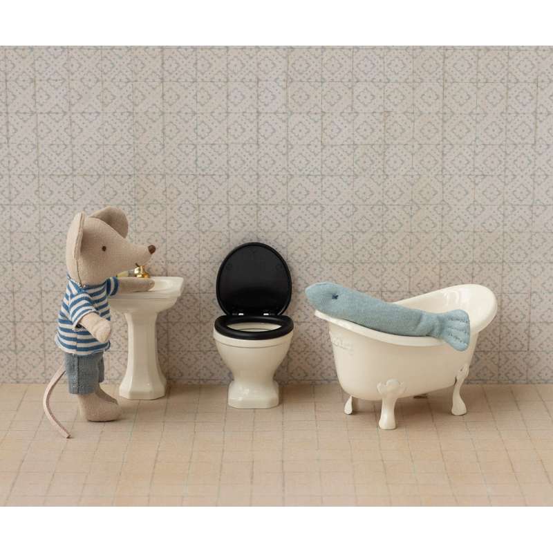 Maileg wc mouse off white