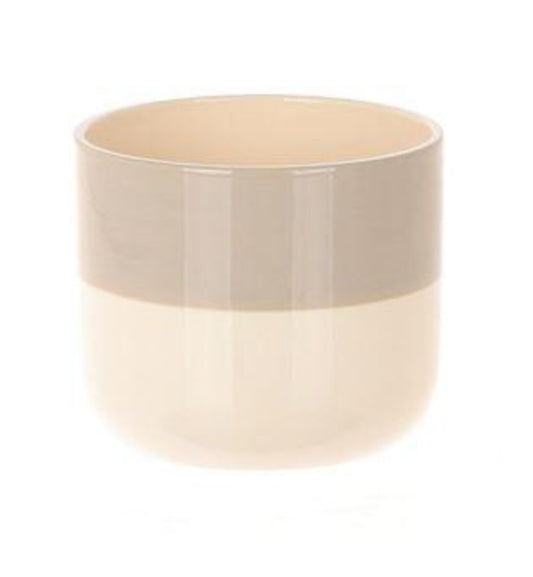 Potje wit grijs h9 d10