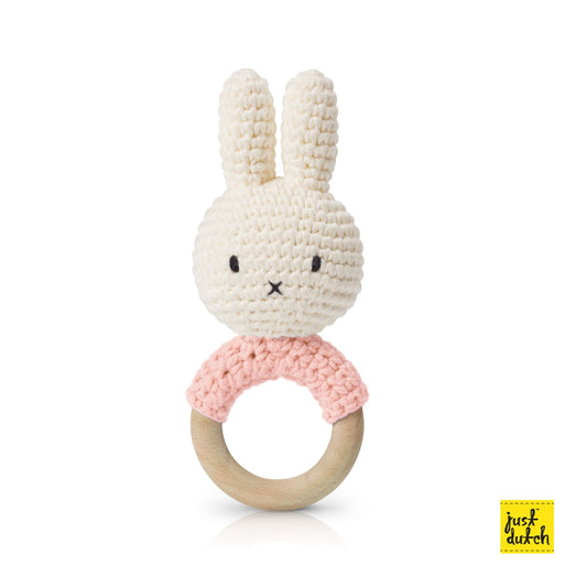 Miffy / Nijntje handmade teether pink + music
