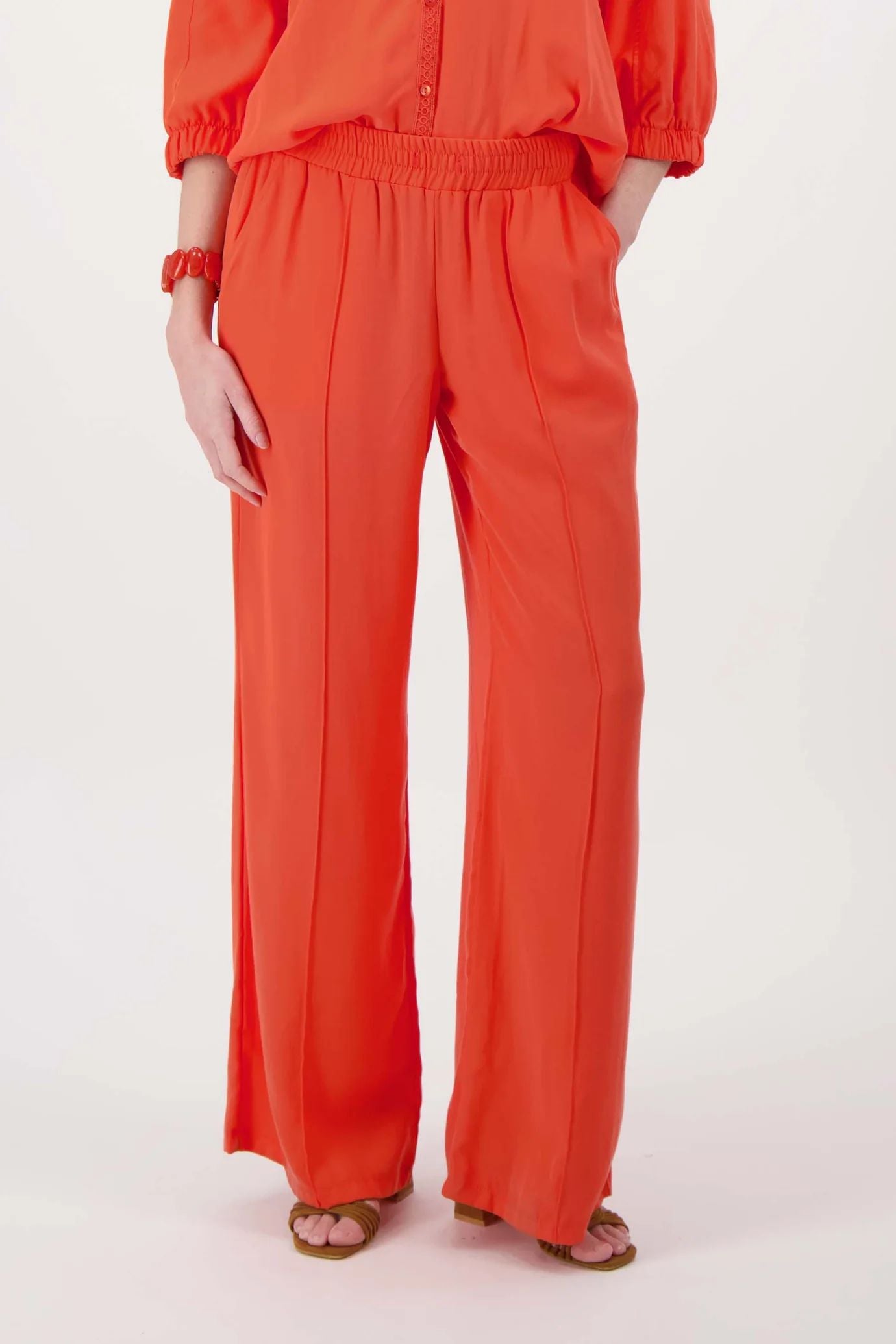 Lyocell twill fladder broek