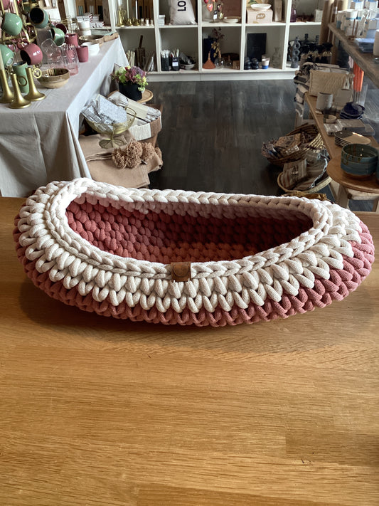 CatNapBasket vensterbank mand lichtroze/wit