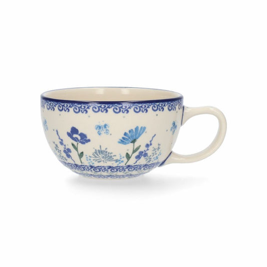 Bunzlau castle mug cappuccino 400 ml flower meadow