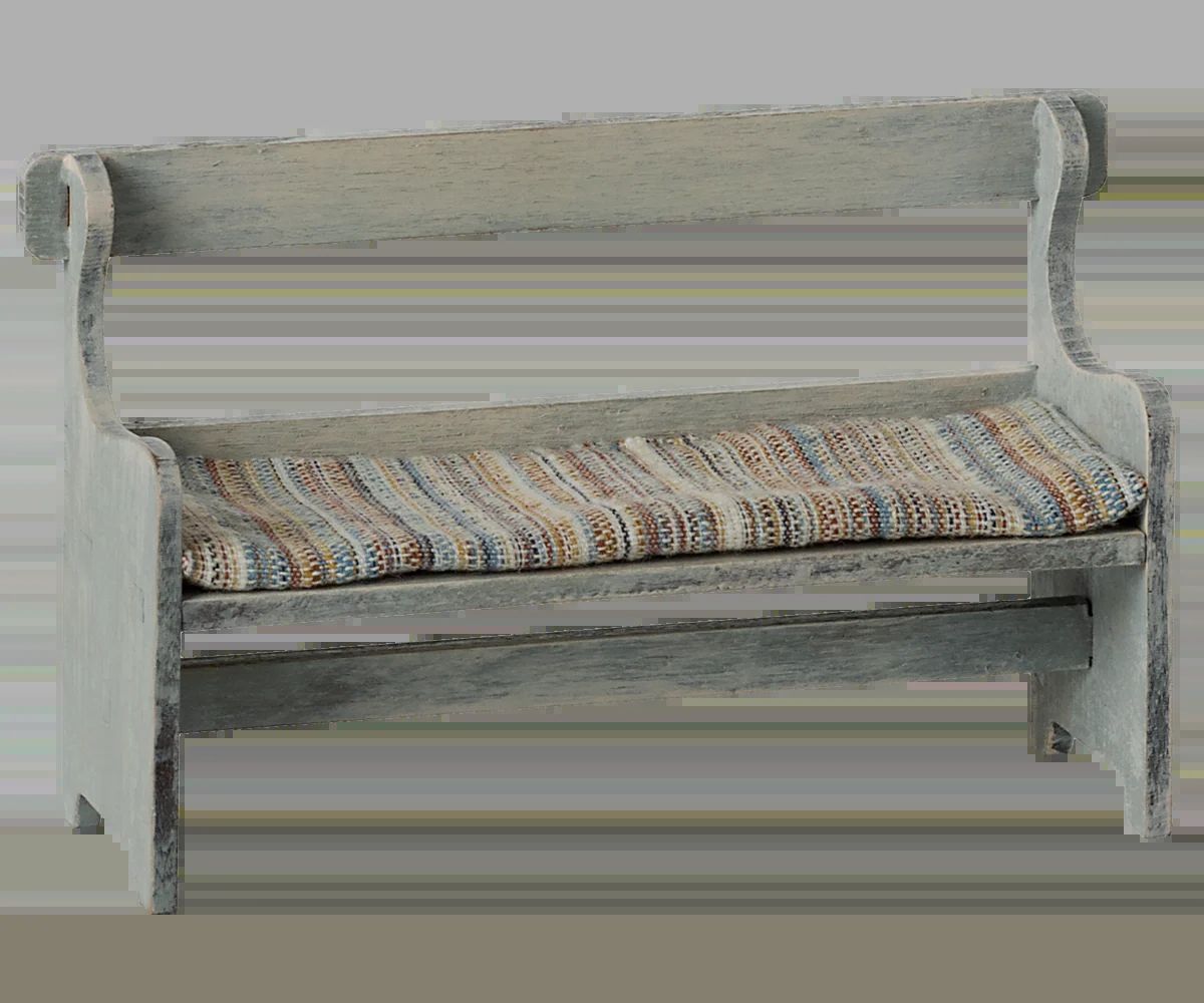 Maileg bench mouse vintage off white