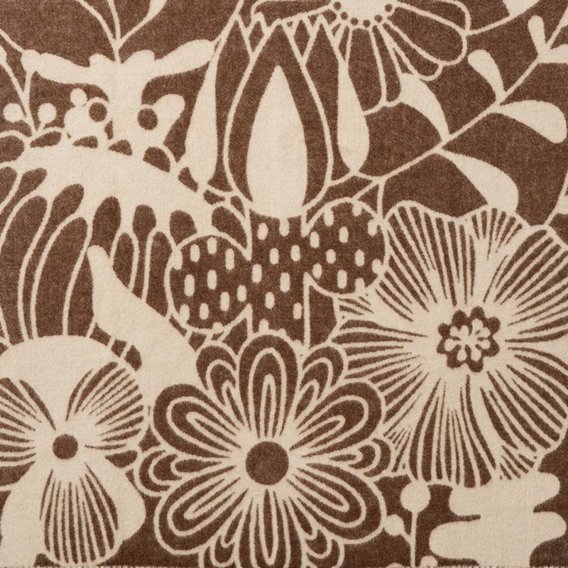 Klippan wiegdeken blomranka baby brown /beige 65x110cm