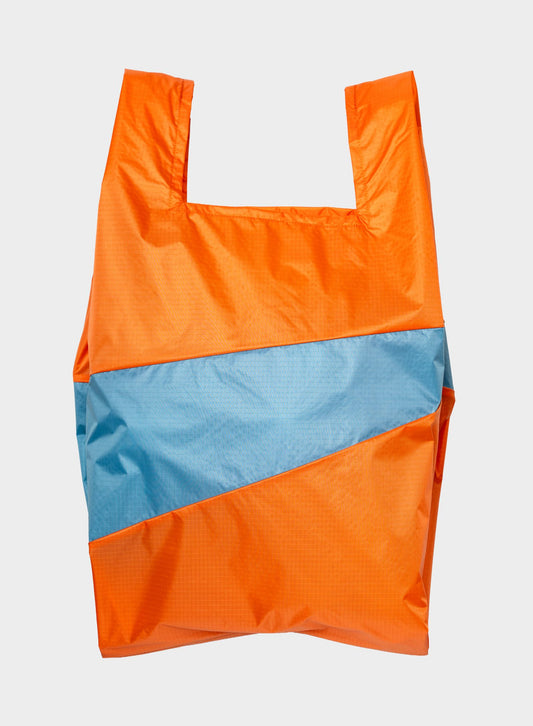 The new shopping bag orange & ocean large